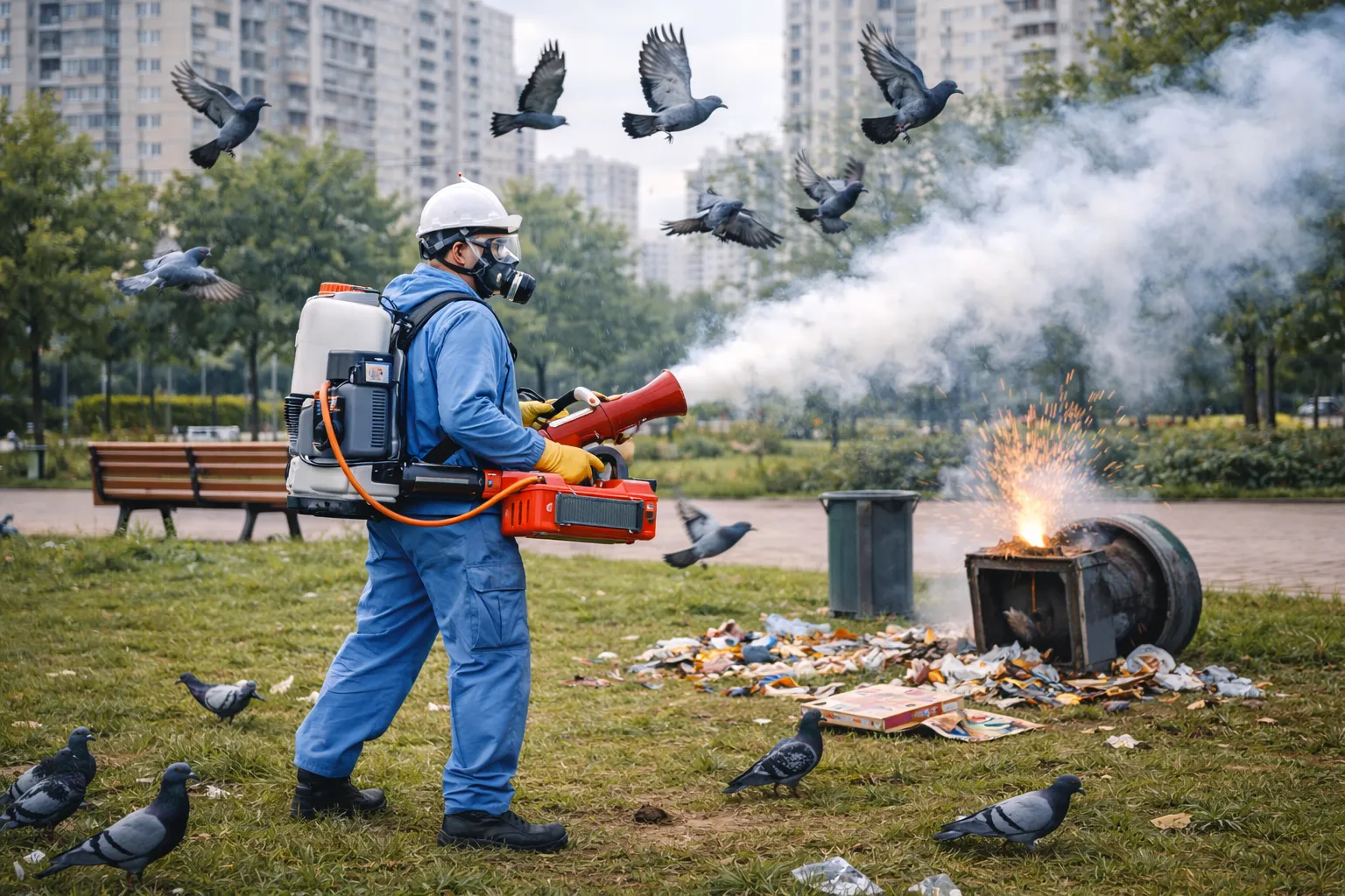 Борьба с птицами без очереди