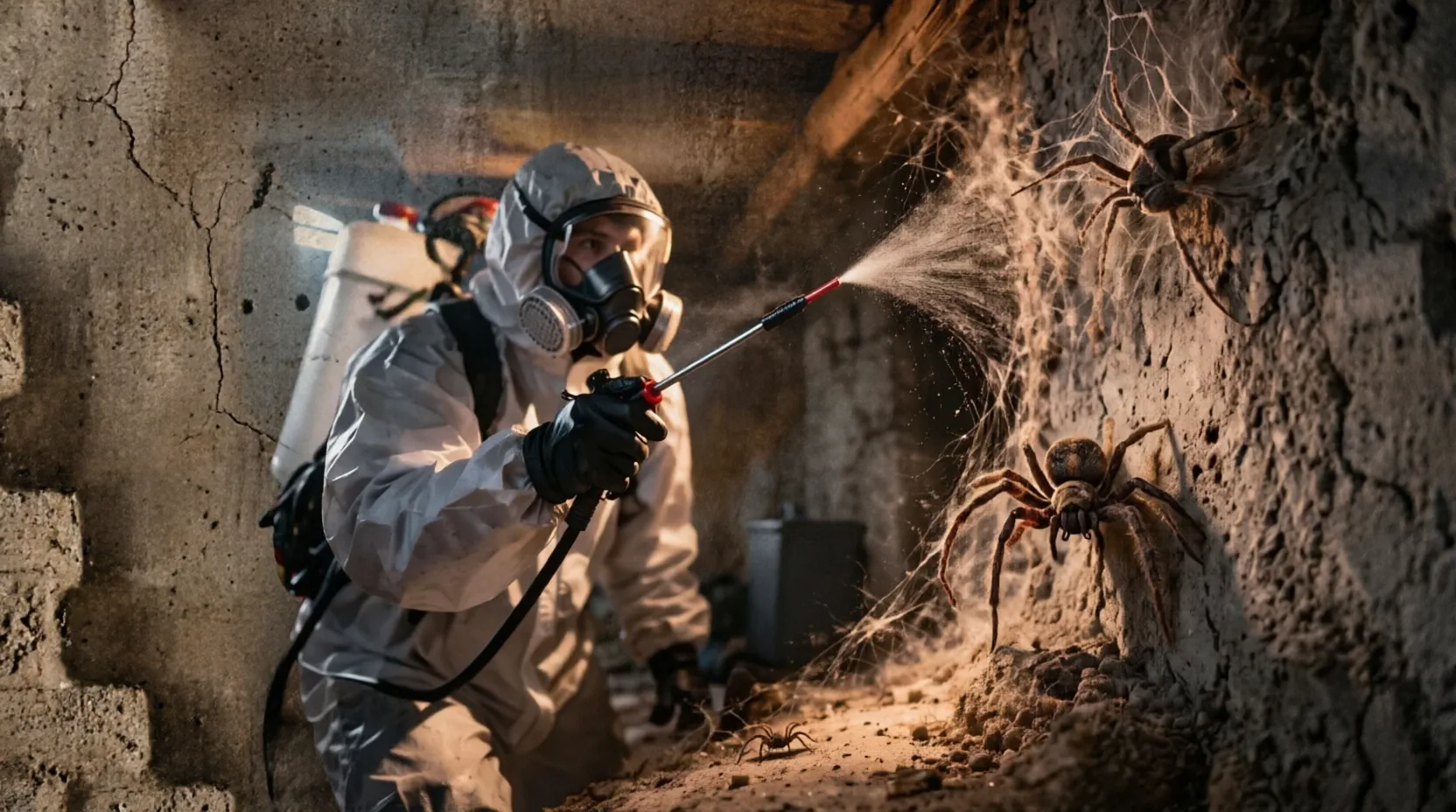 Уничтожение пауков эффективно